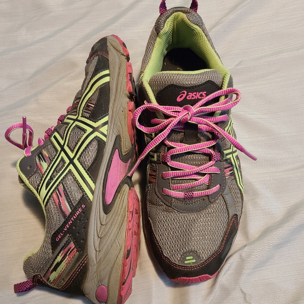 ASICS gel venture 5, mint and pink🩷